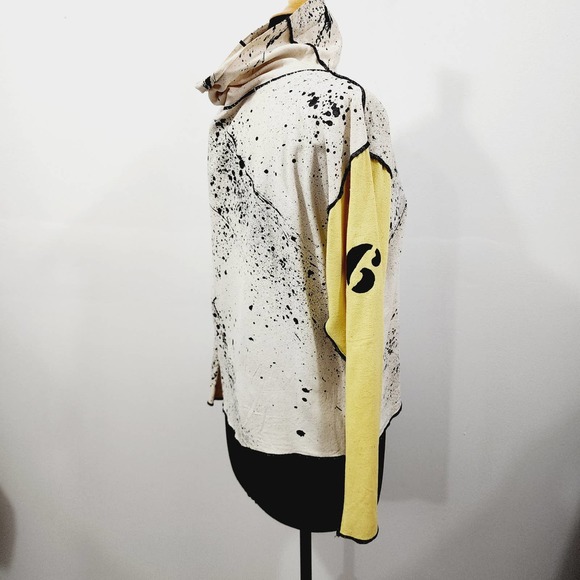 Vintage 90s Christine Gentry Hand painted Knit Mock Neck Top & Vest Set Size M - Picture 4 of 14